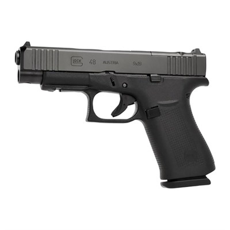 Glock 48 MOS 9mm Compact 4.17" Barrel Black 10rd Magazines