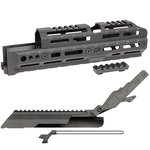 Midwest Industries AK Alpha Series M-LOK Handguard with Railed Top Cover, 6-10 in