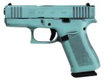 Glock G43X 9mm 3.41in Barrel Robin's Egg Blue Finish