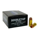 Doubletap Ammunition 40155X 40 S&W 155 Grain Lead-Free SC-HP Hollow Point