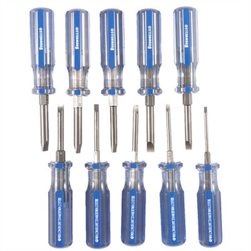 Brownells Fixed-Blade Screwdriver Sets - Hardened Parallel-Ground Blades