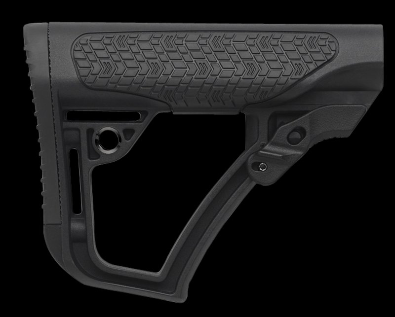 Daniel Defense 2109104179006 OEM Black Synthetic Buttstock for AR Platform, Mil-Spec Receiver Extension