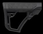 Daniel Defense 2109104179006 OEM Black Synthetic Buttstock for AR Platform, Mil-Spec Receiver Extension