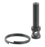 TacFire MAR090R AR-15 Rear Lower Takedown Pin with Ring Knurled End Black Steel