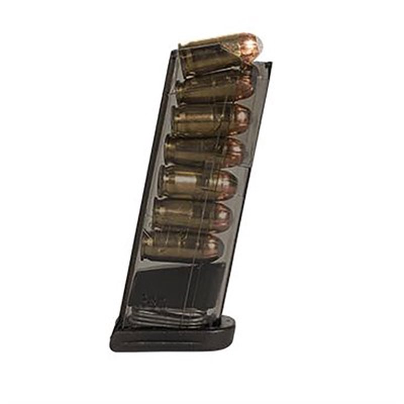 ETS/Elite Tactical Systems Glock 42 380 ACP Carbon Smoke 7-Round Polymer Magazine (SMK-GLK-42)