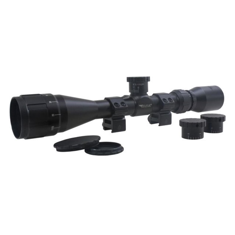 BSA Optics Sweet Riflescope 6.5 Creedmoor 4.5-18x40mm AO 1" Tube 30/30 Duplex Reticle with Weaver Rings, Black