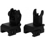 TACFIRE AR Same Plane Low Profile FlipUp Iron Sights Black