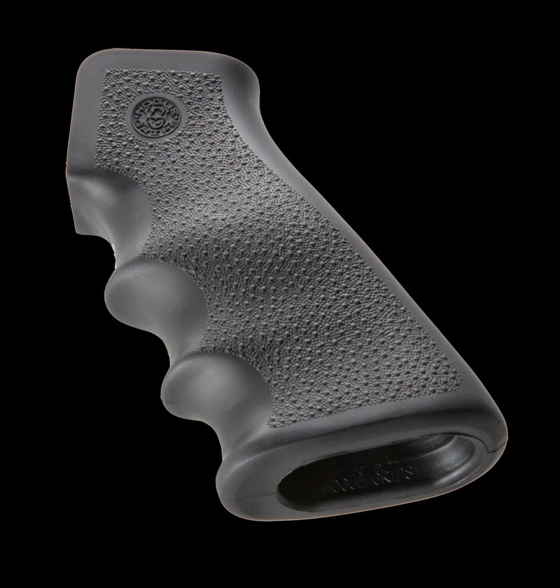 Hogue AR-15 M16 OverMolded Rubber Pistol Grip With Finger Grooves Cobblestone Texture 15000