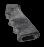 Hogue AR-15 M16 OverMolded Rubber Pistol Grip With Finger Grooves Cobblestone Texture 15000