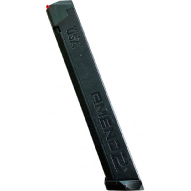 Amend2 Glock Compatible 9mm 34rd Polymer Magazine Black Finish 34 Round
