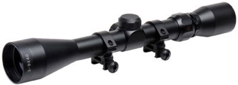 TruGlo TruShot 3-9x40mm Rifle Scope Duplex Reticle Matte Weaver Style Rings TG