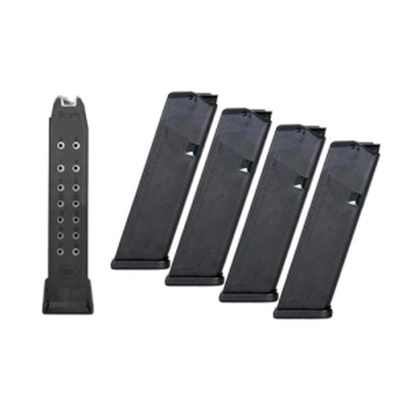 Glock G17/G34 9mm 17rd Magazine 5-Pack