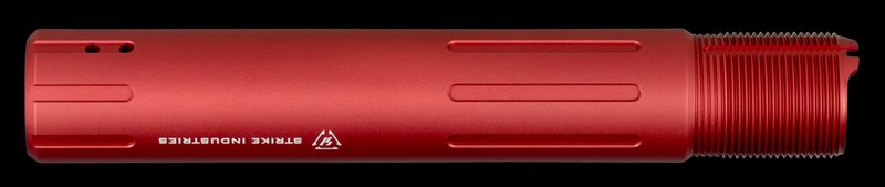Strike AR Carbine Pistol Receiver Extension Buffer Tube 7075-T6 Red Anodized