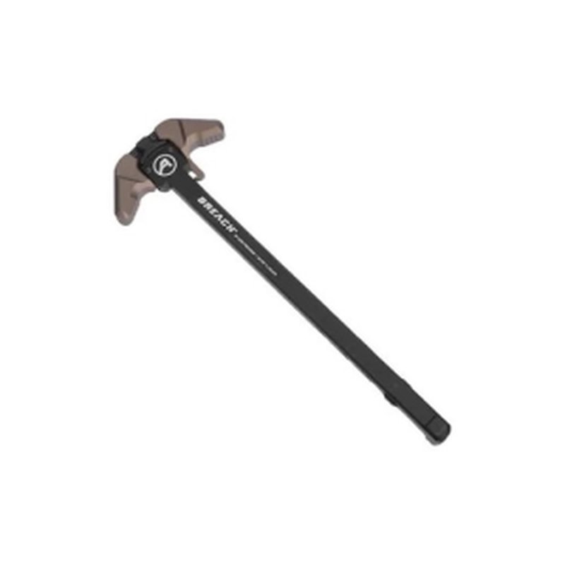 AR10 BREACH Ambi Charging Handle w/ Large Lever - Black/Kodiak Brown