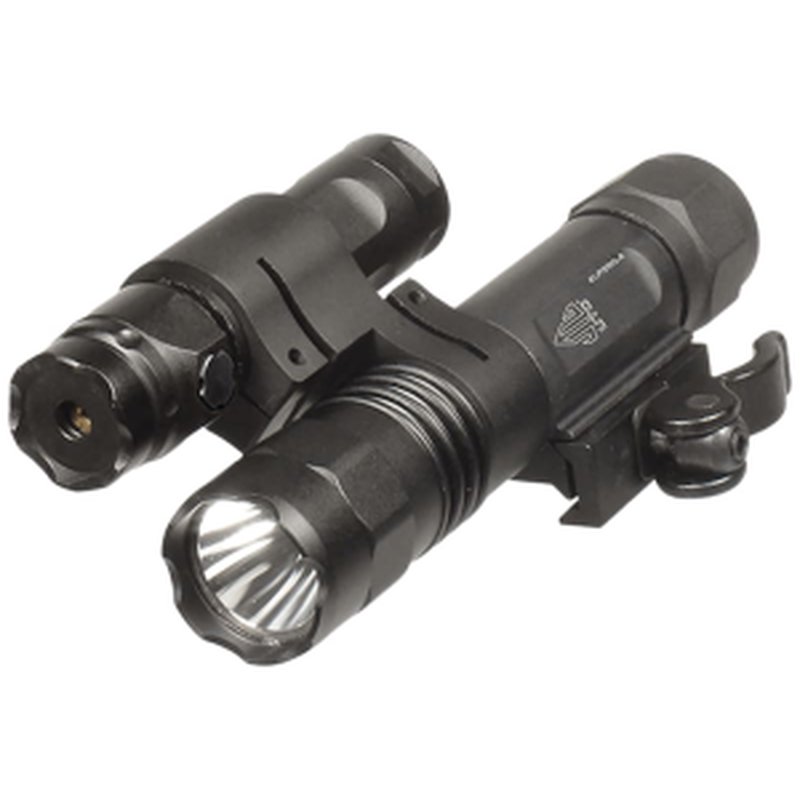 UTG LT-ELP39Q-A Light/Green Laser Combo, Rifle Light, 400 Lumen, Class 3R Green Laser, Integral Picatinny Mount.