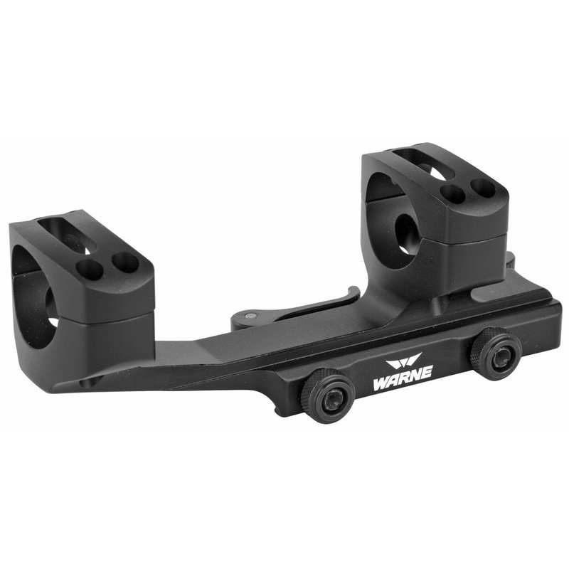 Warne QD Extnd Skeleton 1in Black Cantilever Scope Mount