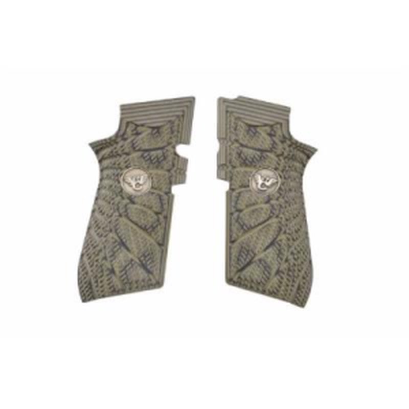 Wilson Combat EDC X9 Grips Aggressive Starburst Pattern G10 Dirty Olive 853DO