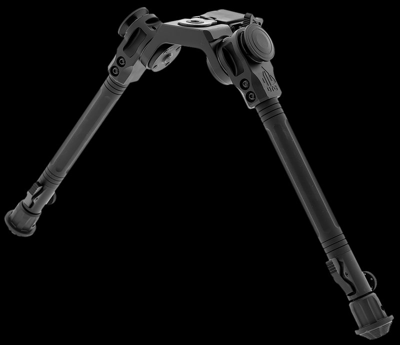 Leapers TLBPOB01A Over-Bore Picatinny Bipod, Black Anodized, Adj 7.3-11.4 in