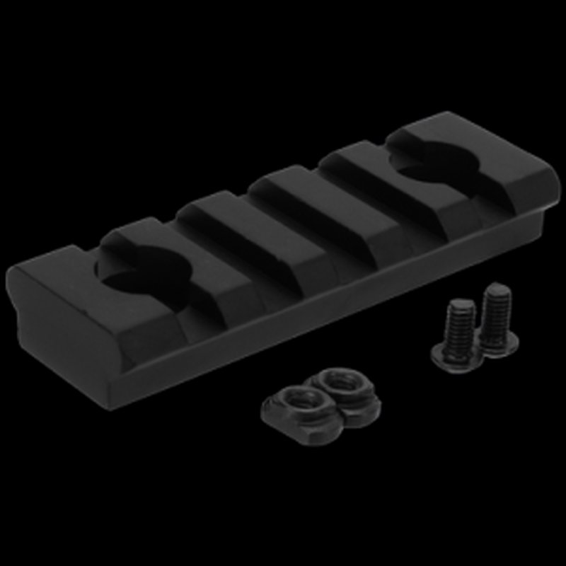 TacFire MAR105S M-LOK Picatinny Accessory Rail 2-3/8 in Black Anodized