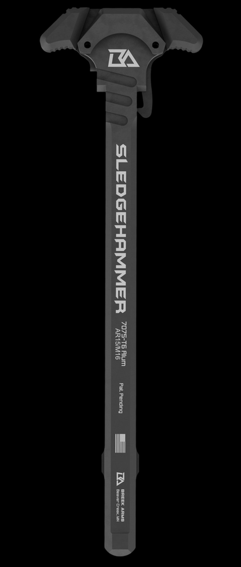 Breek Arms Sledgehammer AR-15 Charging Handle LE Small Latch Gas Reduction Ports BRK6035