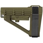 SB Tactical SBA4 X OD Green Adjustable AR Platform Stock Ambidextrous QD Sling
