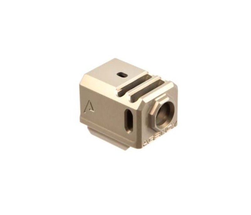 Agency Arms 417 Gen4 Glock 17/19/34 compensator 9mm 2-chamber 1/2x28