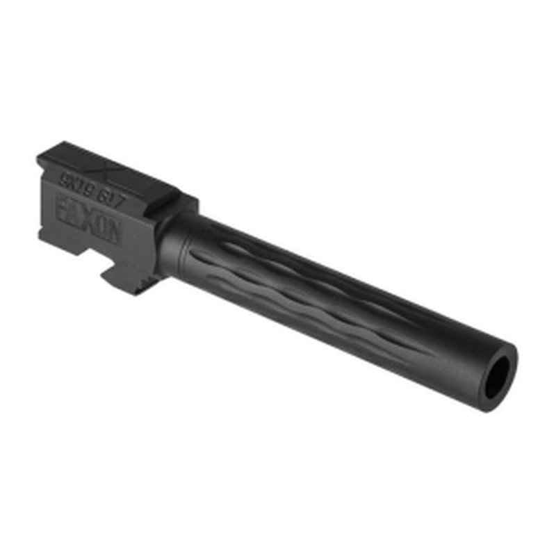 Faxon Match 9mm Flame Fluted Barrel for Glock 17 Gen 1-4 Nitride