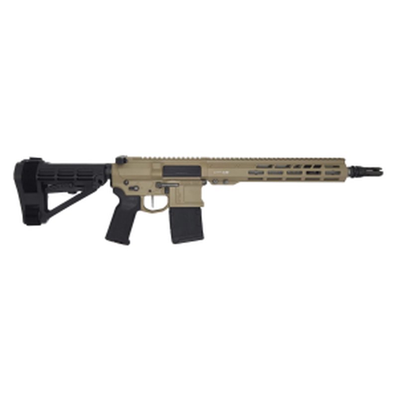Blackout Defense Quantum DTL, 6mm ARC, 12.5" Barrel, Slick Side, Adjustable Gas Block, FDE, Pistol
