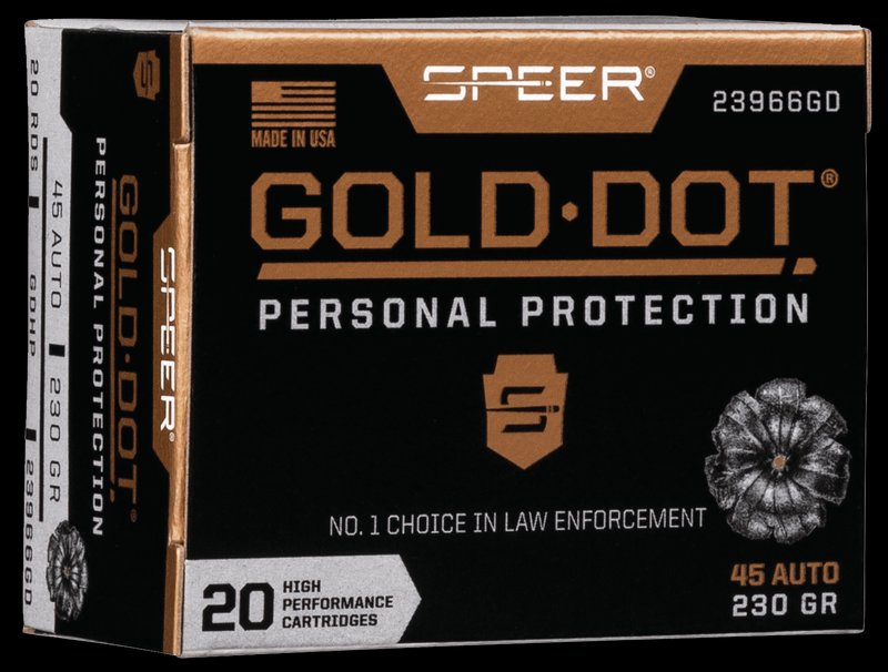 Speer Gold Dot .45 ACP Hollow Point 230 Grain Handgun Ammunition