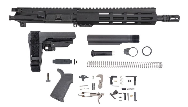 PSA 10.5in 5.56 NATO 1:7 Phosphate Lightweight Hex M-LOK MOE EPT SBA3 Pistol Kit