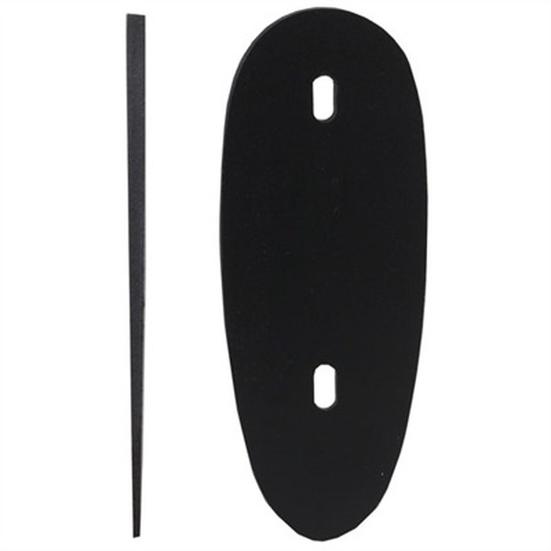 100 Straight Products Rifle Positive Buttstock Spacer 1/4"-1/16" Black Polymer
