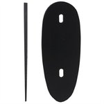 100 Straight Products Rifle Positive Buttstock Spacer 1/4"-1/16" Black Polymer