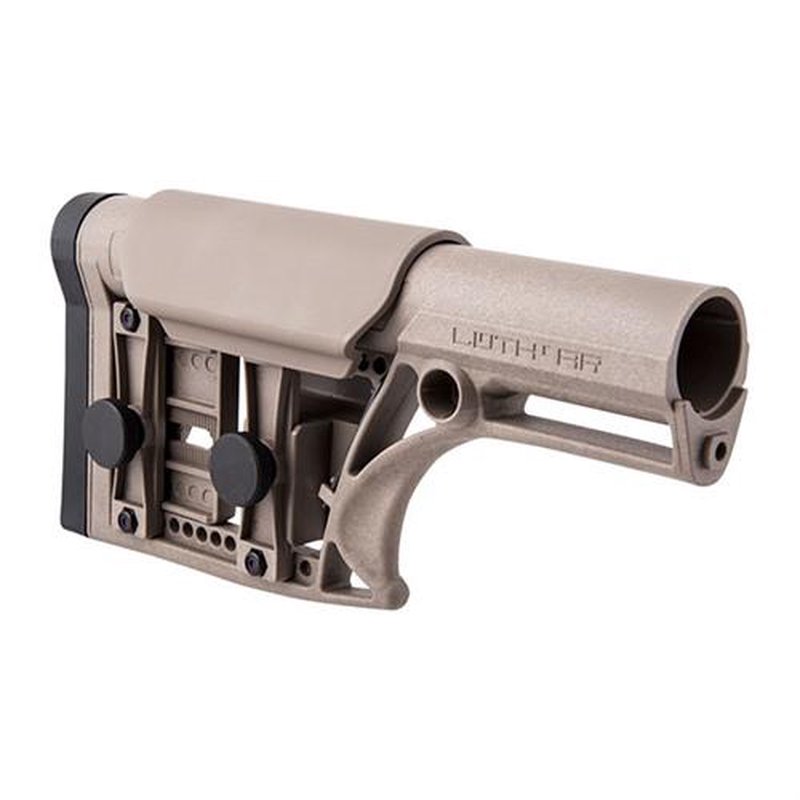 Luth-AR MBA-1F AR-15 Fixed Rifle-Length Modular Stock Assembly (FDE Nylon)