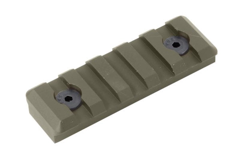 Timber Creek 5-Slot Picatinny Rail Section, M-LOK Compatible, OD Green - M 5S PR OD