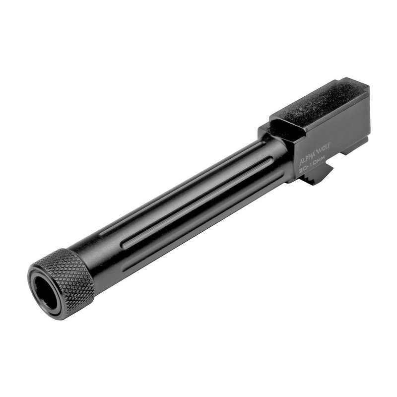 Lone Wolf Distributors Alpha Wolf Threaded Fluted Barrel for Glock 20 10mm Auto AW-2010TH