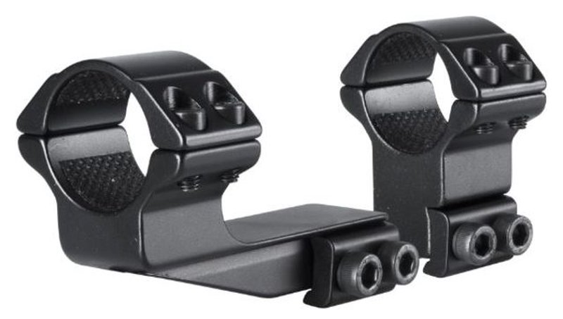 Hawke Sport Optics Dovetail 50mm Extension Ring 1 Inch High 2 Piece (9-11mm Dovetail, Reversible Clamp)