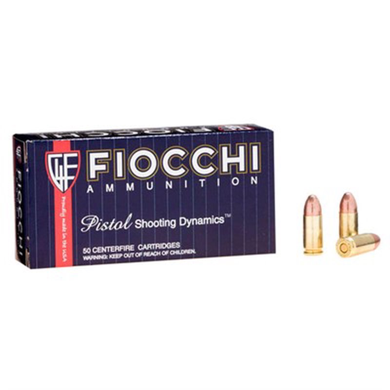 Fiocchi Shooting Dynamics 9mm 147gr FMJ Ammunition 50 Round Box