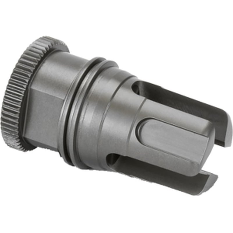 Griffin Armament DUAL-LOK Minimalist Flash Hider Suppressor Mount 5.56mm 1/2"-28 Thread Titanium Black