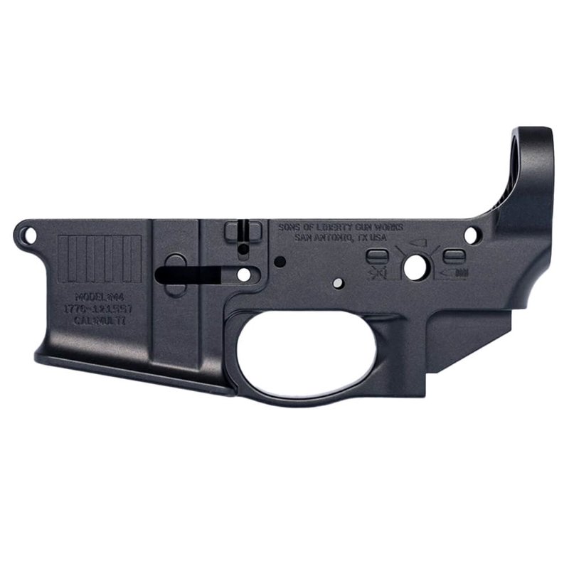 Sons of Liberty Gun Works Broadsword ER Ambi Stripped AR-15 Lower Receiver L-BroadswordER-A-BLK