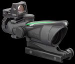 Trijicon 100552 ACOG Combo 4x Rifle Scope 32mm Objective Matte Black Dual Illuminated