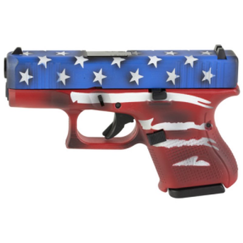 Glock G26 Gen 5 Sub-Compact 9mm 3.43" 10rd Pistol Red/White/Blue Cerakote
