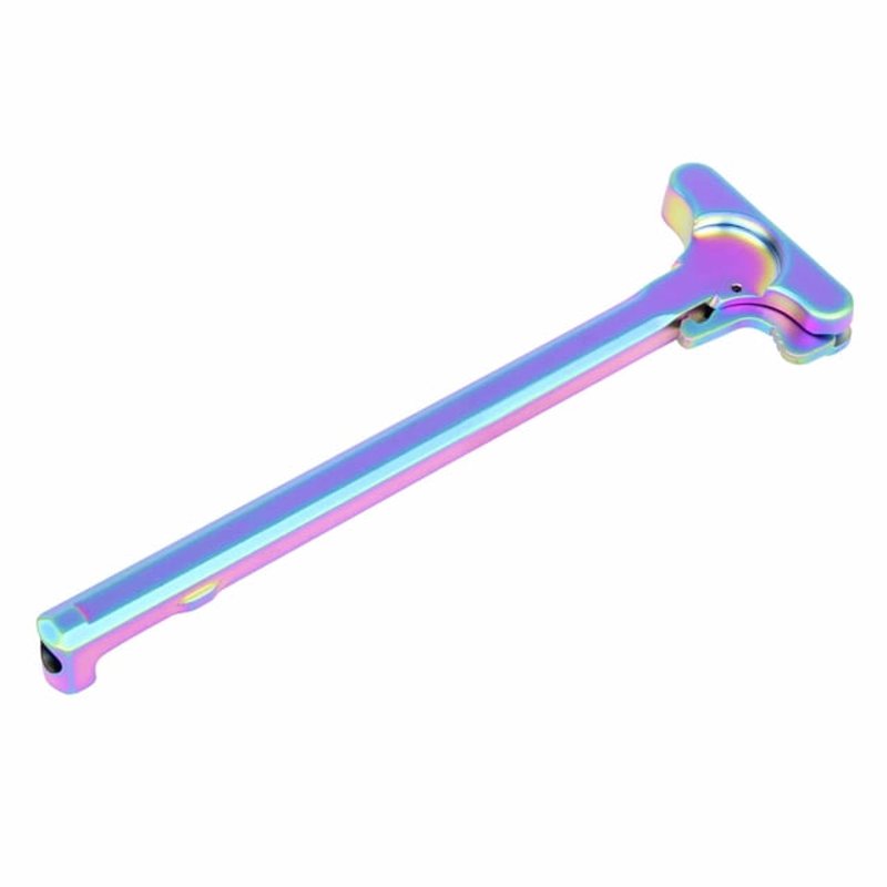 Guntec USA AR-15 Charging Handle Matte Rainbow PVD Coated