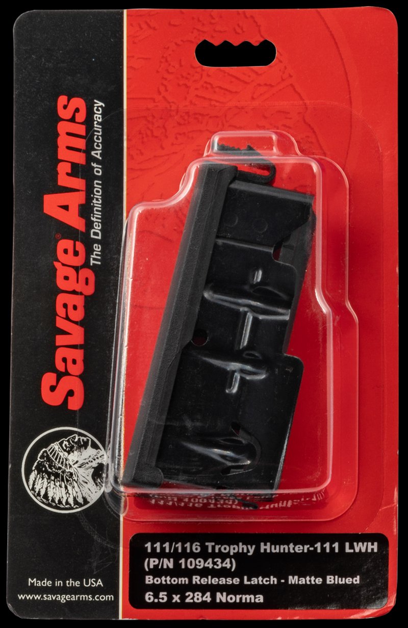 Savage OEM Detachable Rifle Magazine 6.5x284 Norma 4-Round Matte Blue