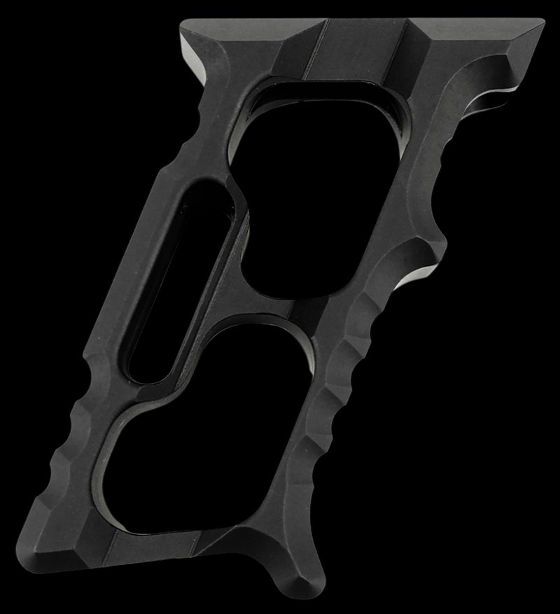 Tyrant CNC Halo Minivert AR-15 Mini Vertical Foregrip TD552BLKM1 (Black Aluminum)