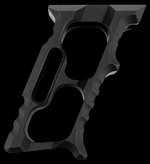 Tyrant CNC Halo Minivert AR-15 Mini Vertical Foregrip TD552BLKM1 (Black Aluminum)