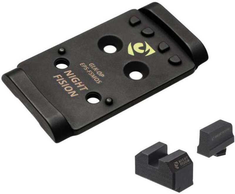 Night Fision Glock MOS Optic Plate + EPS Co-Witness Sights Combo