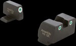 AmeriGlo XD181 optic sight set for Springfield XD tritium (green) cowitness