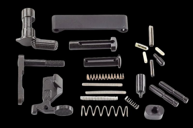 Wilson Combat TRLOWERK AR-15 Lower Parts Kit w/ Right-Hand Safety (No FCG) Matte Black