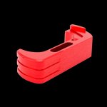 Cross Armory Extended Magazine Catch Glock Gen 4-5 Red Anodized 7075-T6 Aluminum CRG5MCRD