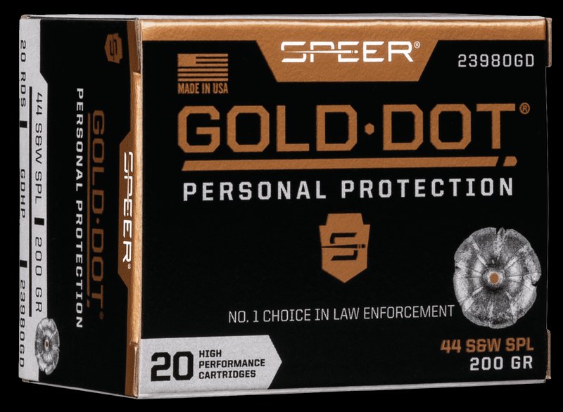 Speer Gold Dot .44 S&W Special Hollow Point 200gr Handgun Ammo